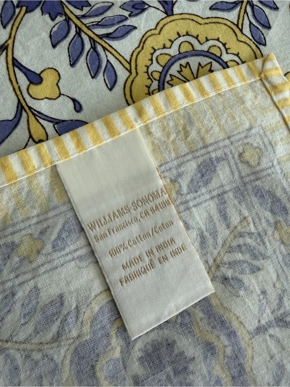 Williams Sonoma Nappe En Fleur set of TWO fabric napkins